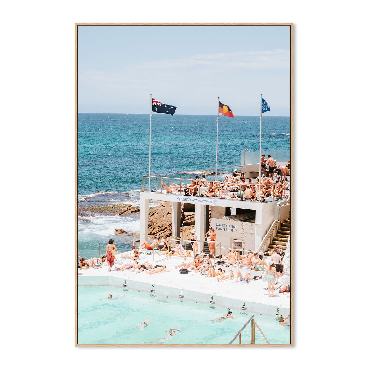 wall-art-print-canvas-poster-framed-Bondi Pool , By Ilana Sallick-4