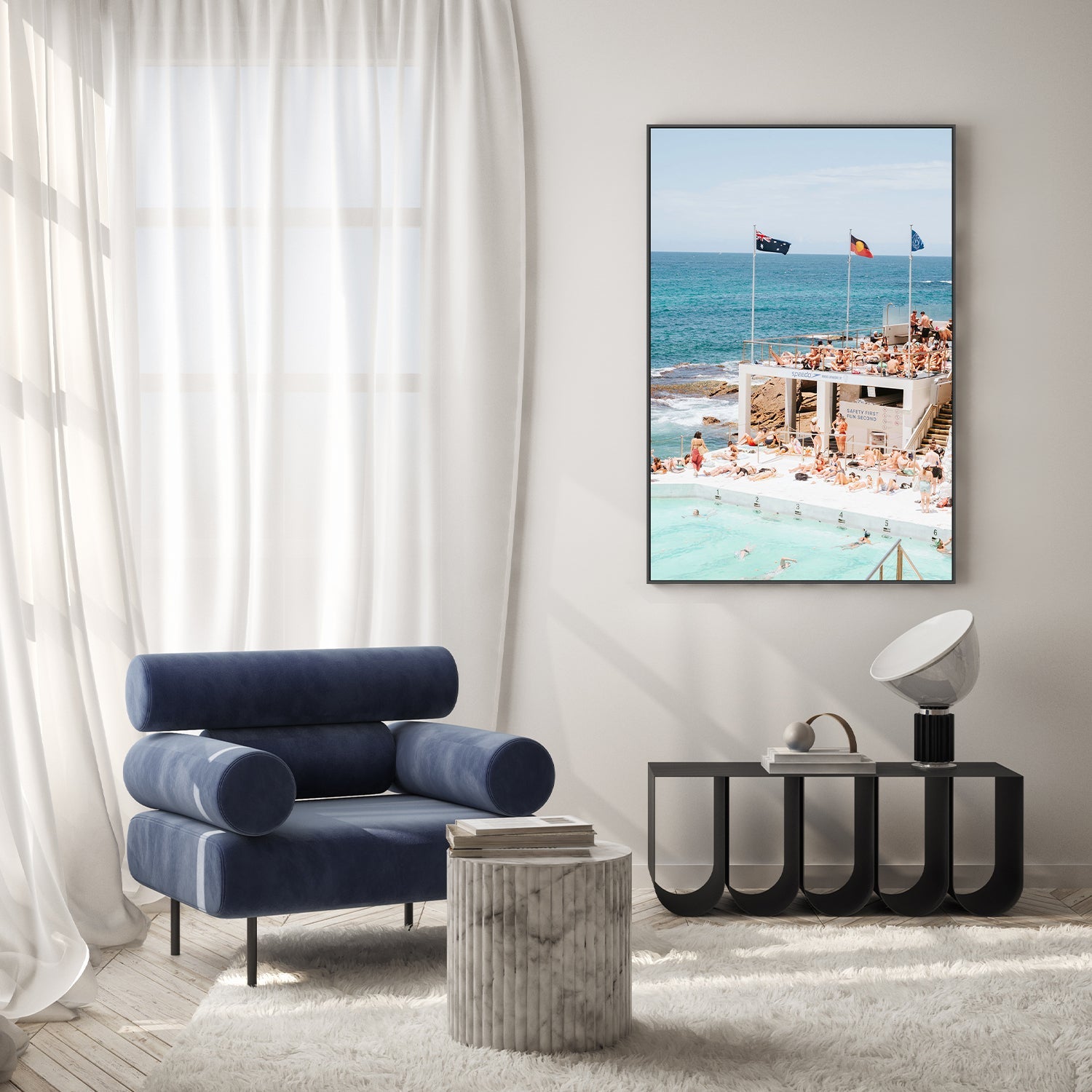 wall-art-print-canvas-poster-framed-Bondi Pool , By Ilana Sallick-7
