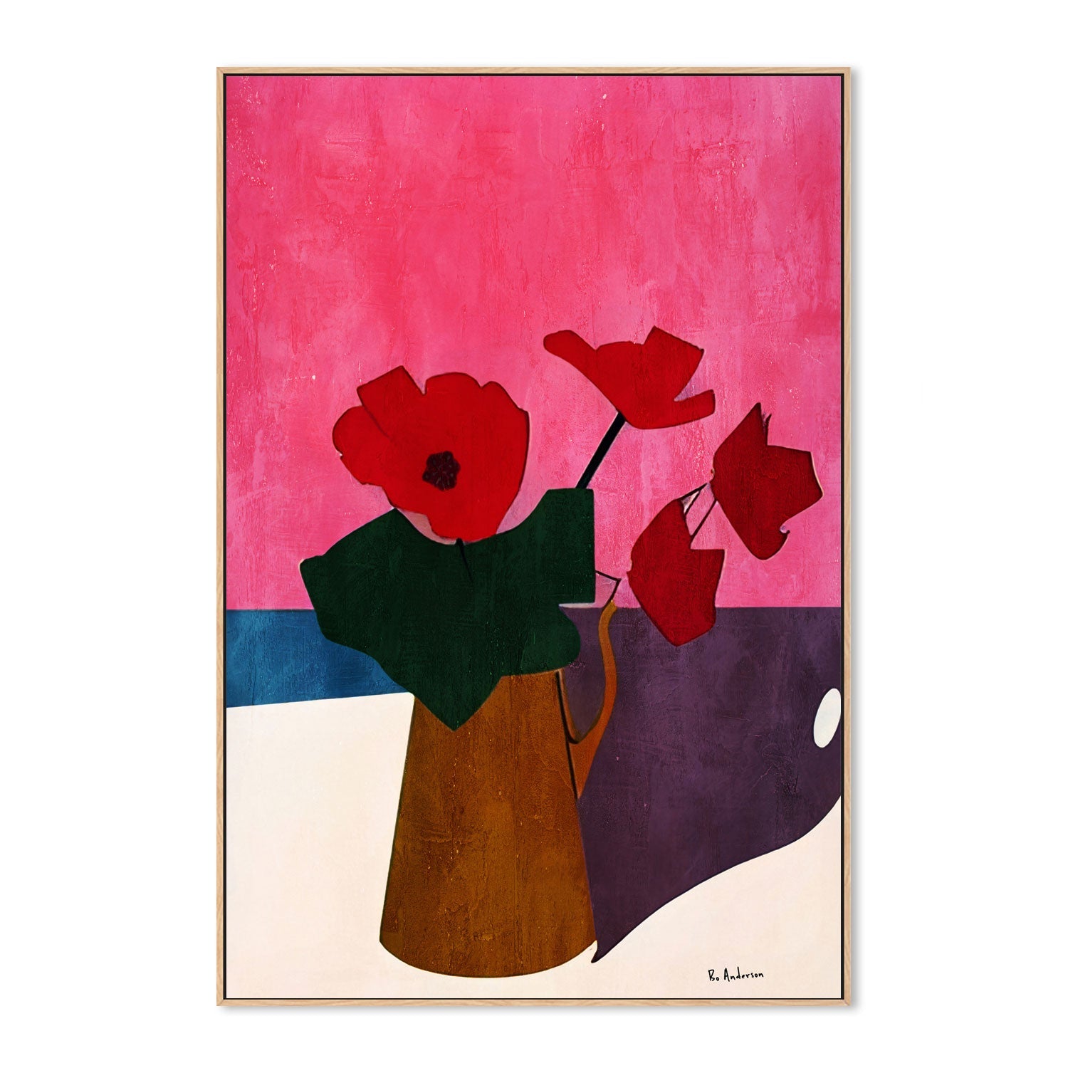 wall-art-print-canvas-poster-framed-Bonsoir, Cherie , By Bo Anderson-4