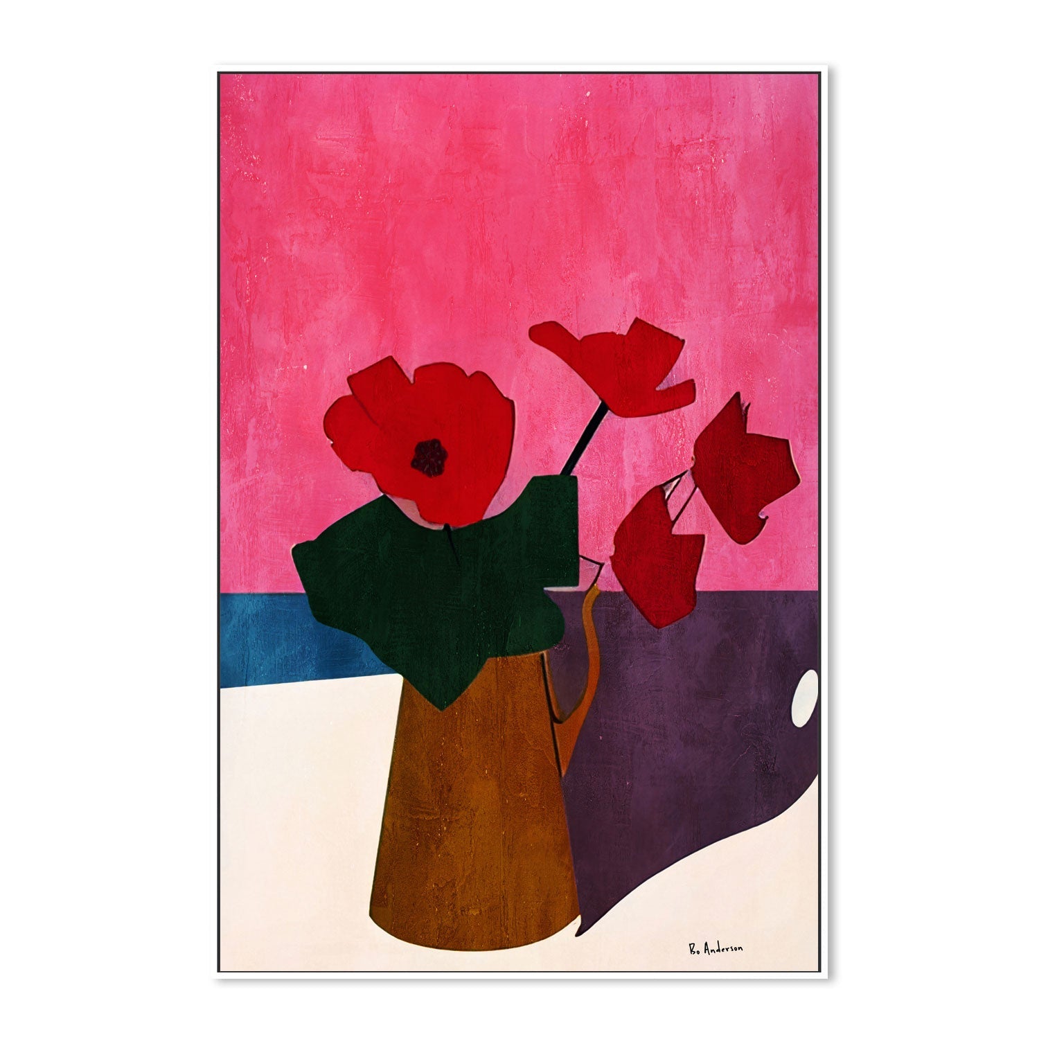 wall-art-print-canvas-poster-framed-Bonsoir, Cherie , By Bo Anderson-5
