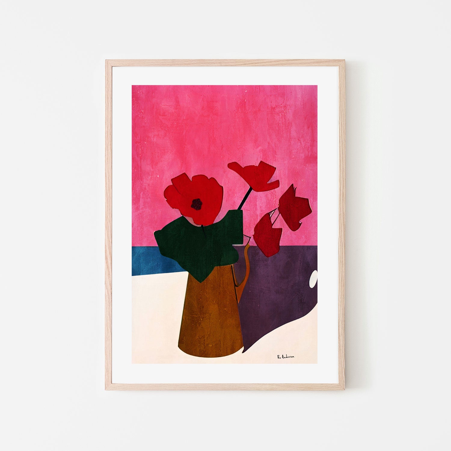 wall-art-print-canvas-poster-framed-Bonsoir, Cherie , By Bo Anderson-6