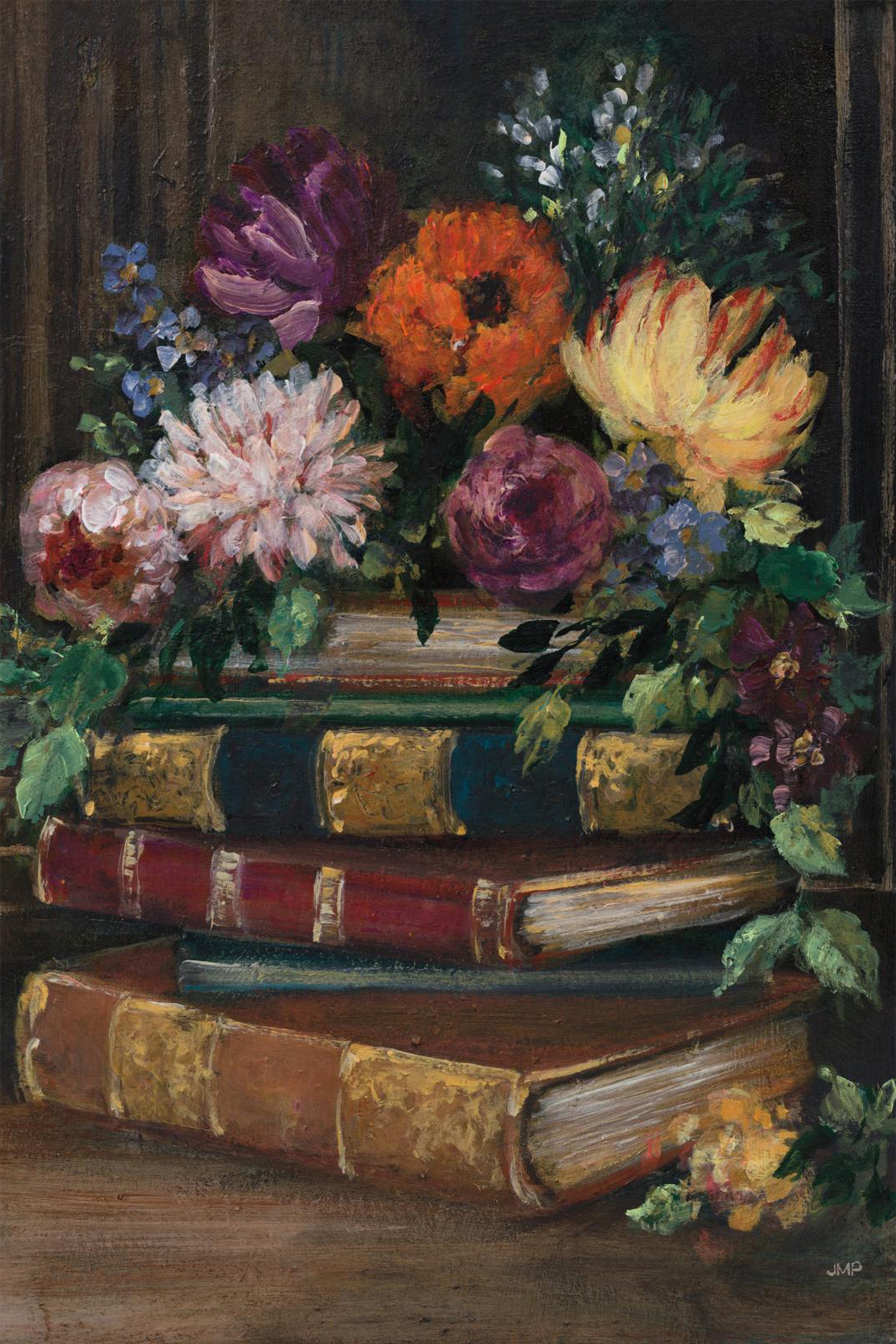 wall-art-print-canvas-poster-framed-Books of Beauty, Style B-1