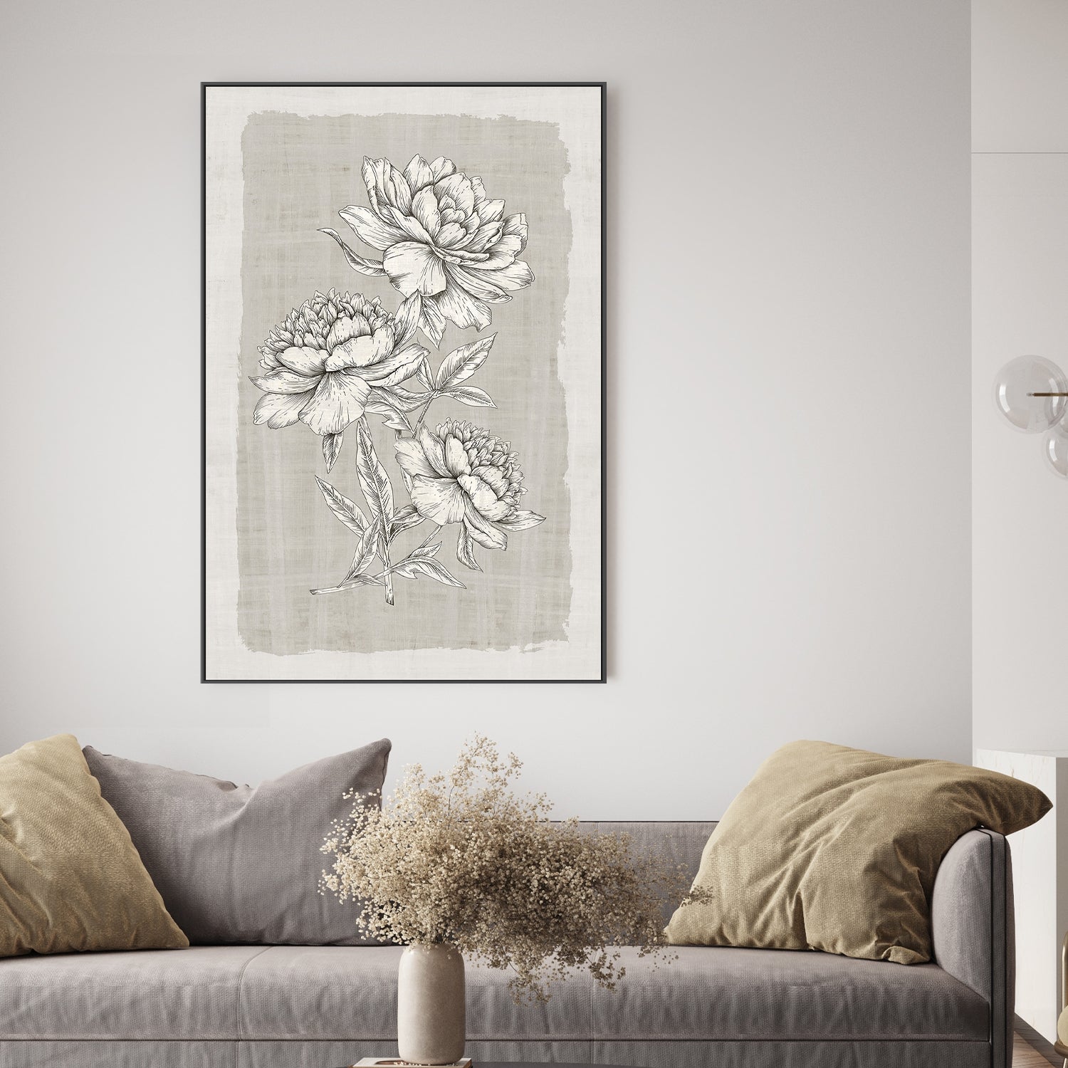 wall-art-print-canvas-poster-framed-Botanical Linen, Style B , By Eva Watts-2