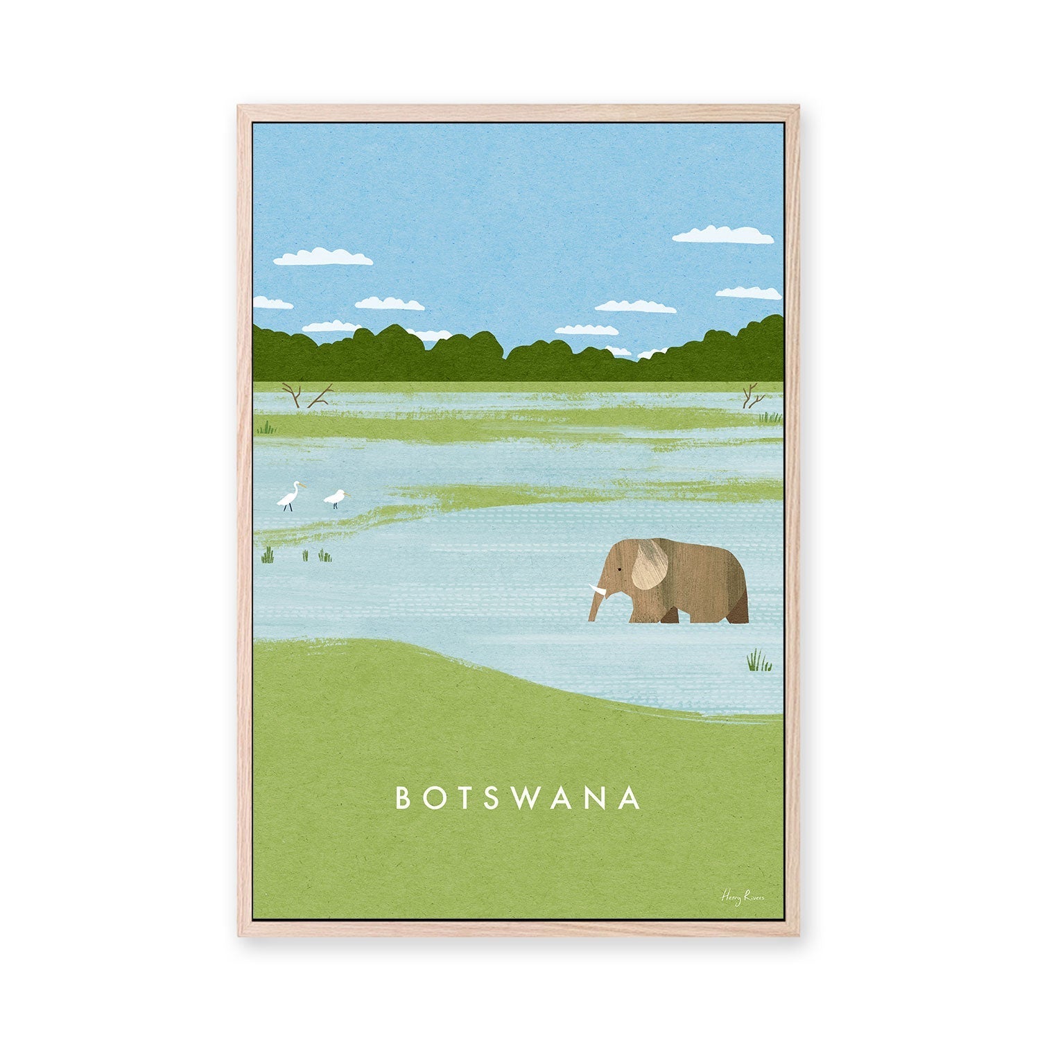 wall-art-print-canvas-poster-framed-Botswana , By Henry Rivers-GIOIA-WALL-ART
