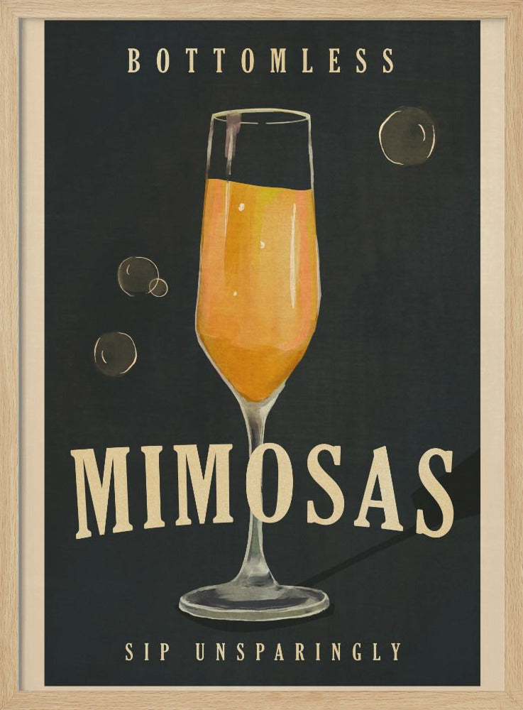 wall-art-print-canvas-poster-framed-Bottomless Mimosas Brunch Prosecco & Champagne Art , By Brett Gramse-1