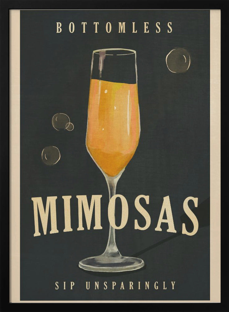 wall-art-print-canvas-poster-framed-Bottomless Mimosas Brunch Prosecco & Champagne Art , By Brett Gramse-2