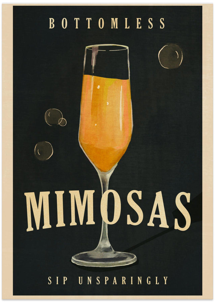 wall-art-print-canvas-poster-framed-Bottomless Mimosas Brunch Prosecco & Champagne Art , By Brett Gramse-4