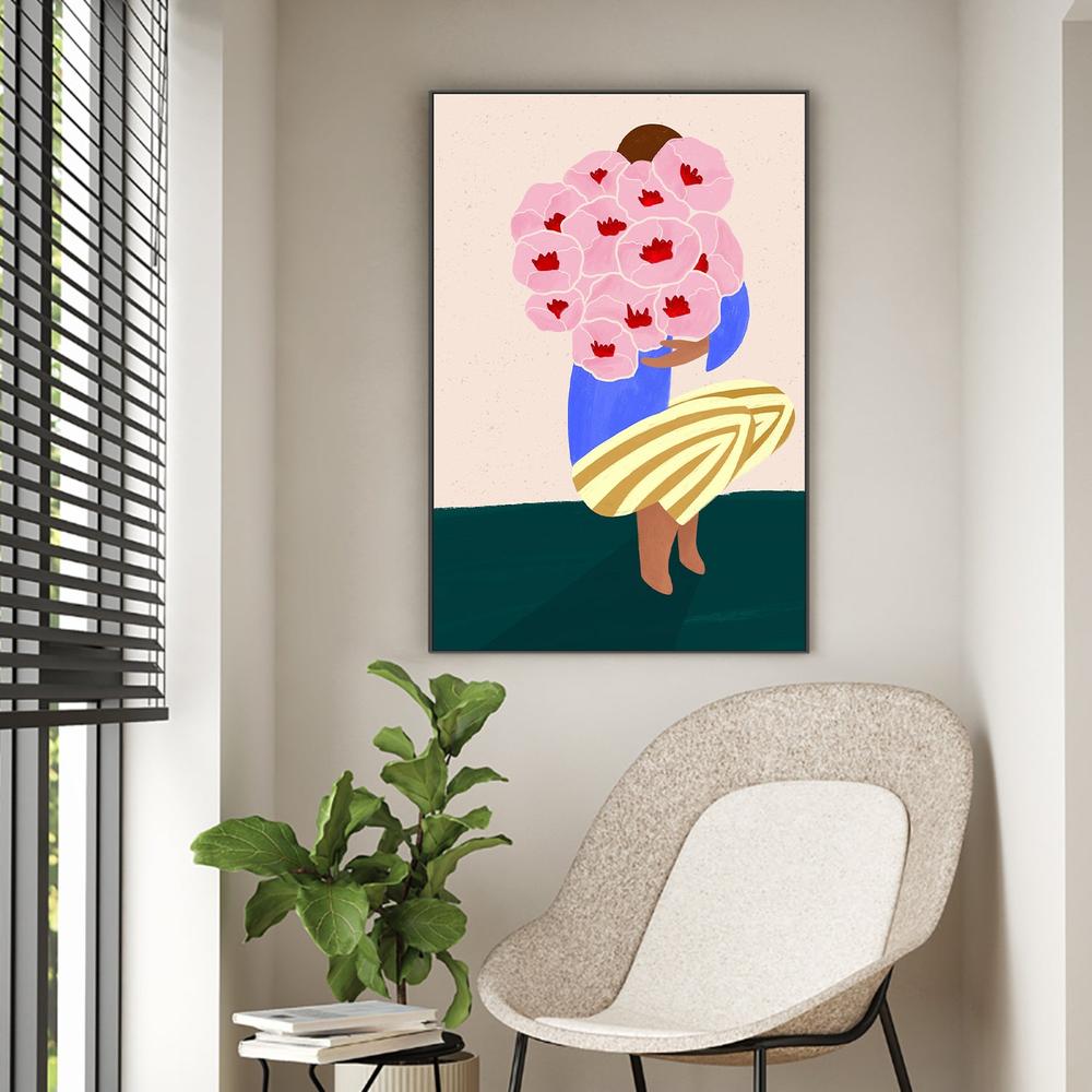 wall-art-print-canvas-poster-framed-Bouquet of Flowers-2