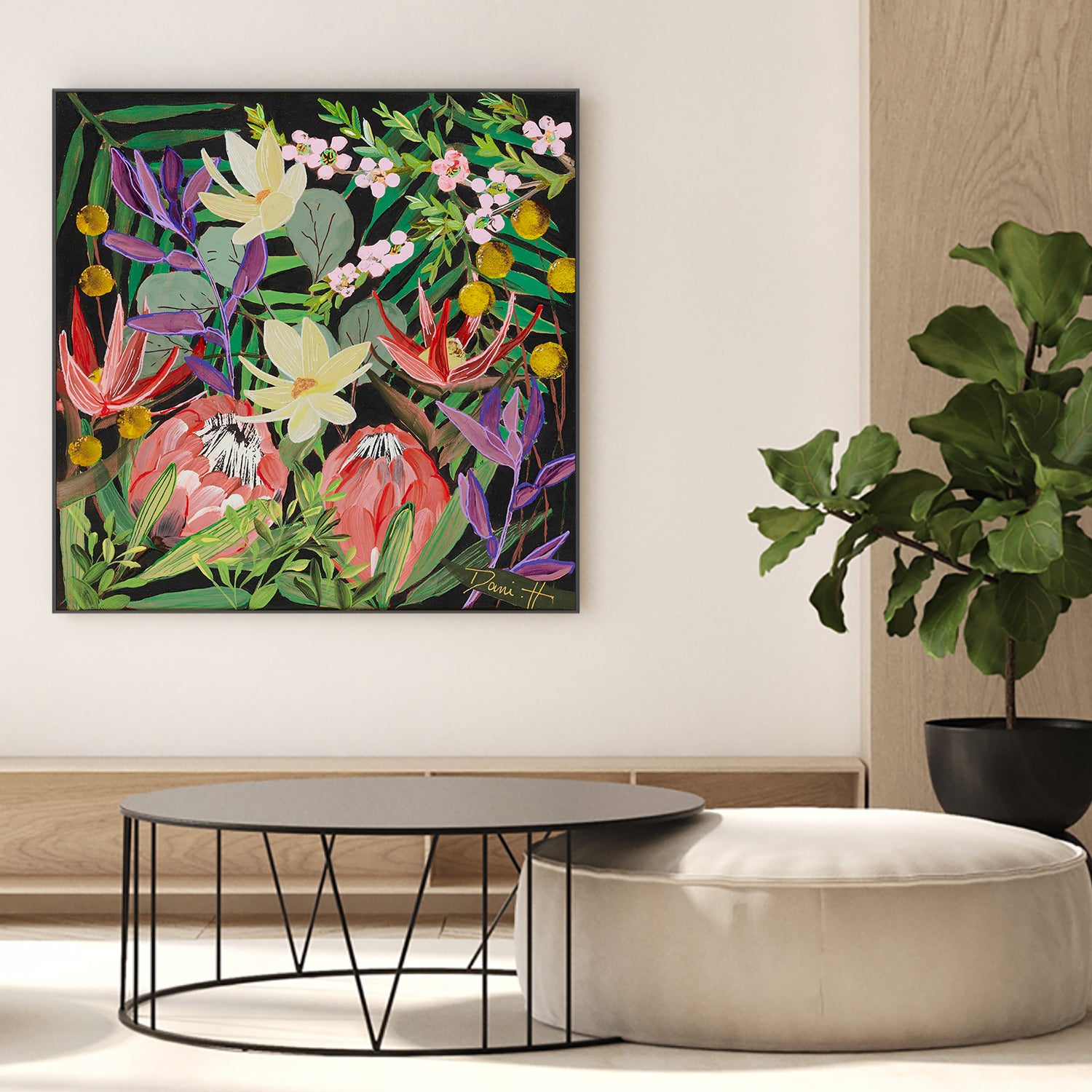 wall-art-print-canvas-poster-framed-Bouquet, Style E-2