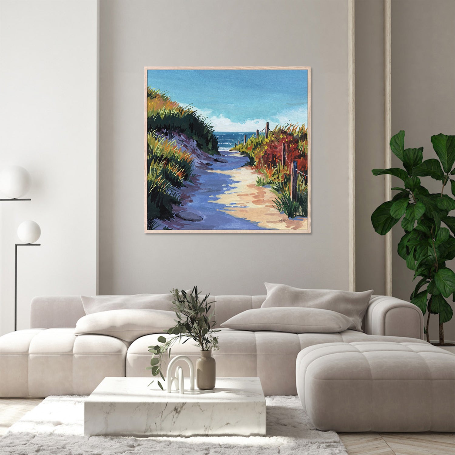 wall-art-print-canvas-poster-framed-Breezy Beach Pathway-8