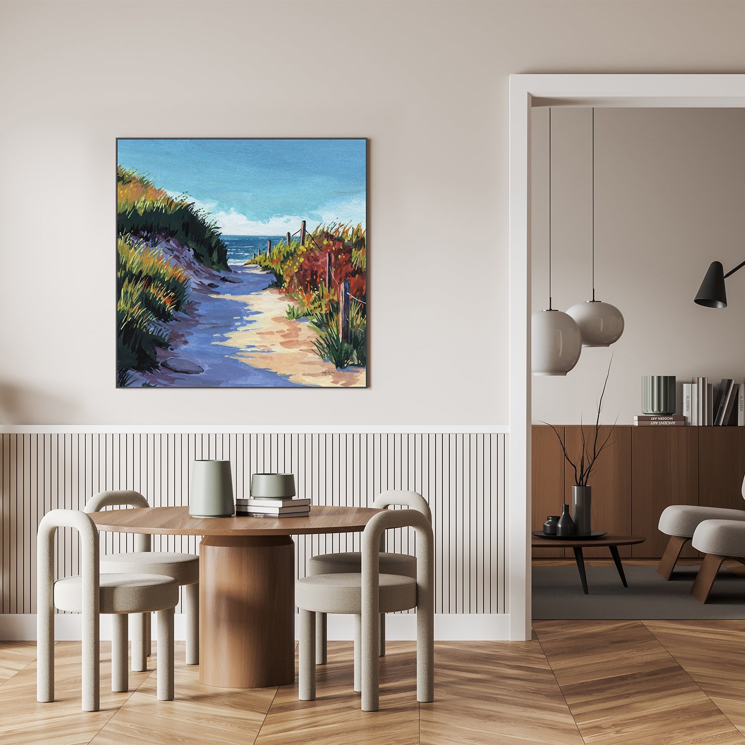 wall-art-print-canvas-poster-framed-Breezy Beach Pathway-9