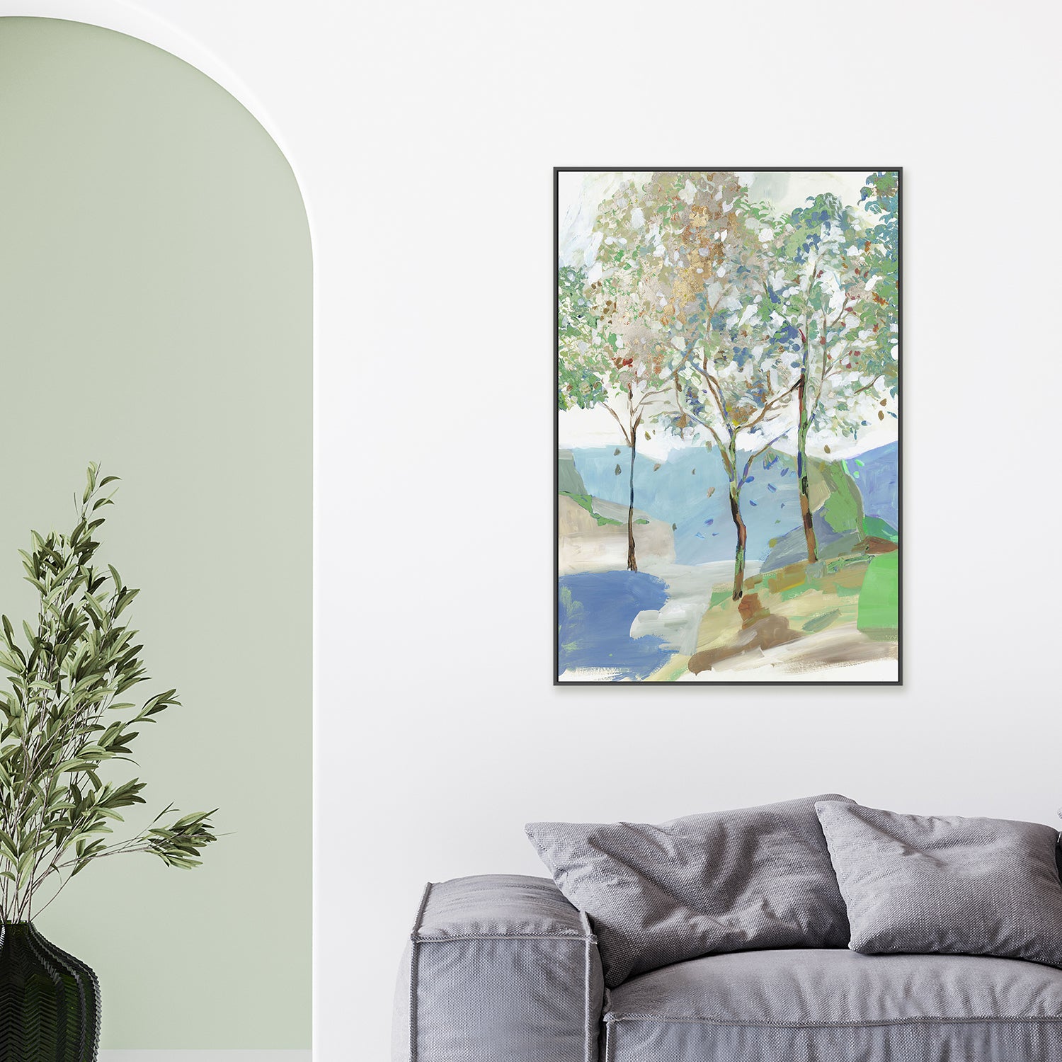 wall-art-print-canvas-poster-framed-Breezy Landscape, Style A-2