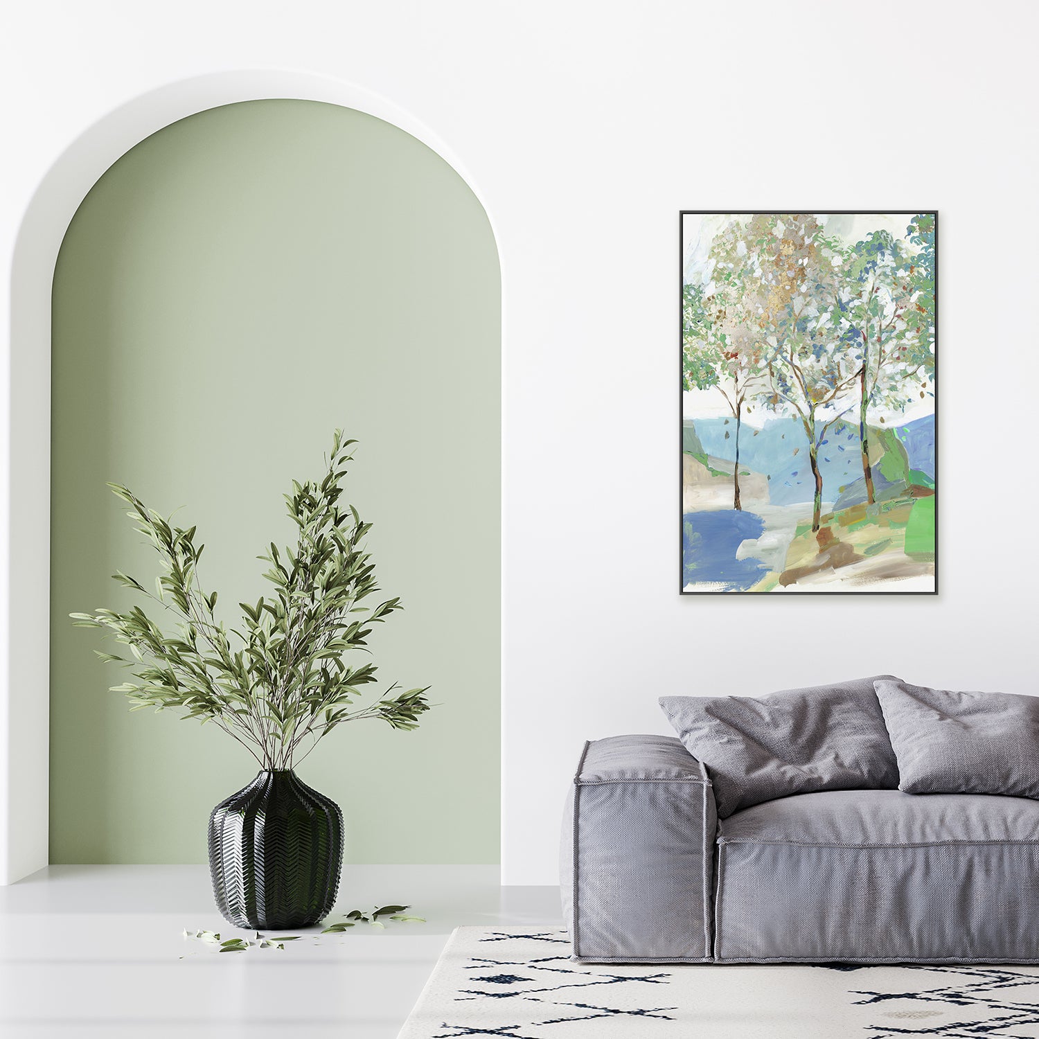 wall-art-print-canvas-poster-framed-Breezy Landscape, Style A-7