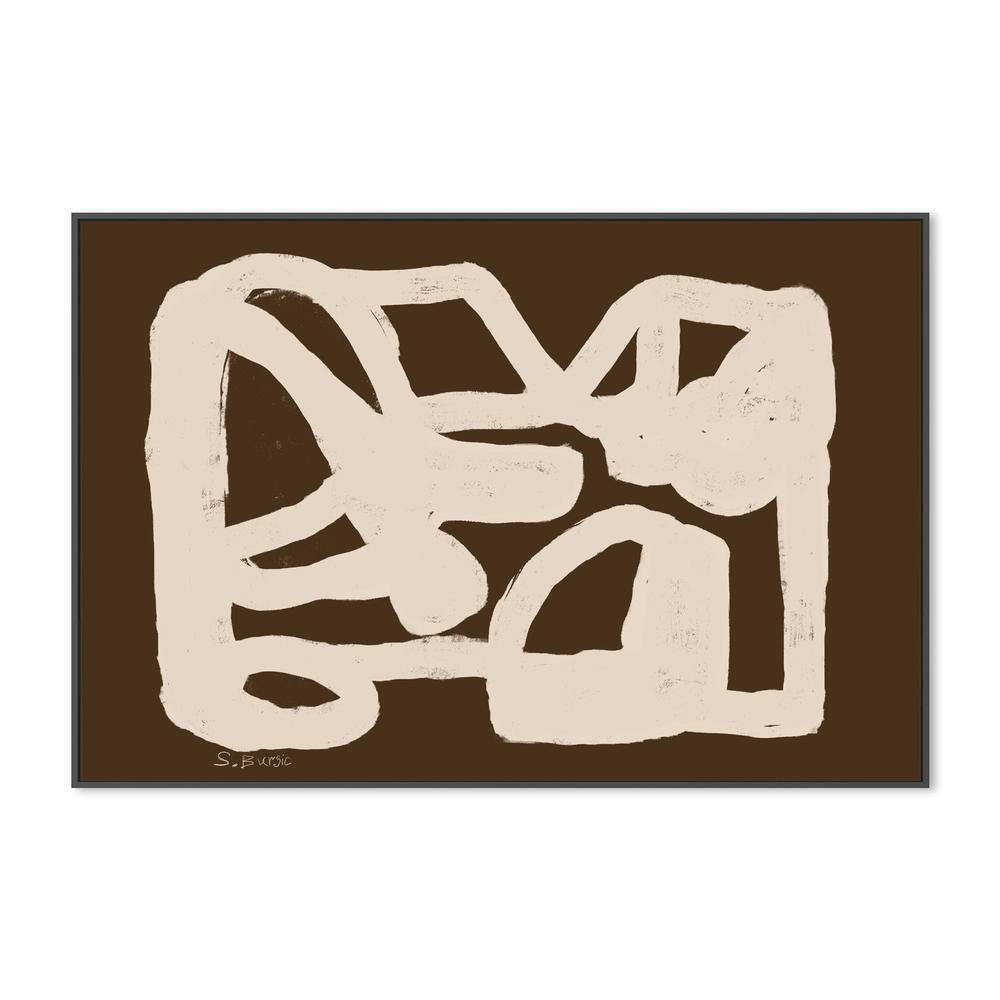 wall-art-print-canvas-poster-framed-Brown Abstract , By Emily Wood-3
