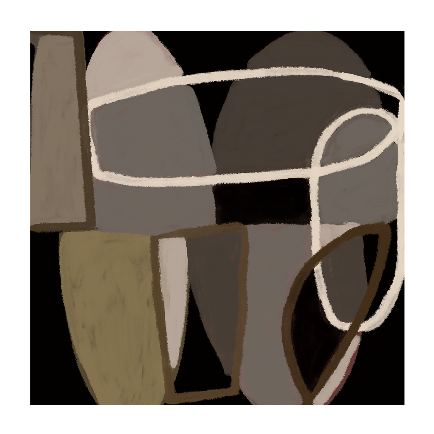 wall-art-print-canvas-poster-framed-Brown Abstract, Style A & B, Set Of 2 , By Sharyn Bursic-9