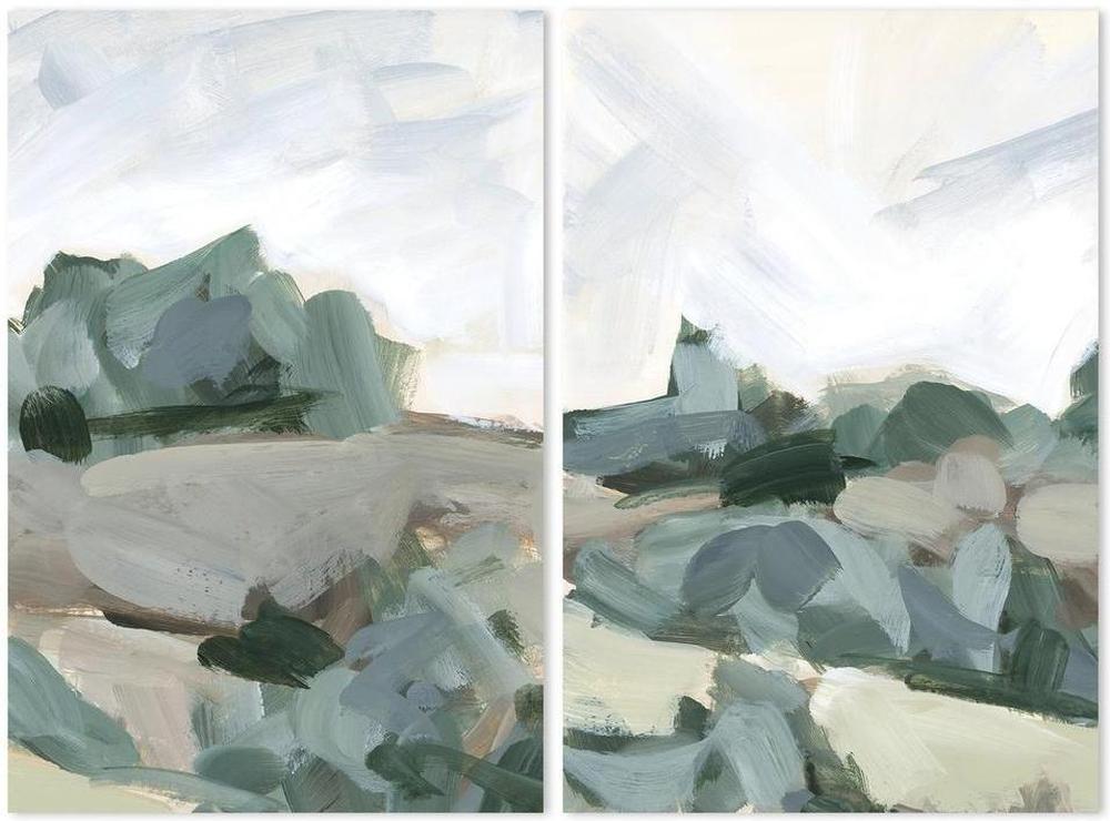 wall-art-print-canvas-poster-framed-Bucolic Countryside, Set Of 2-by-Emily Wood-Gioia Wall Art