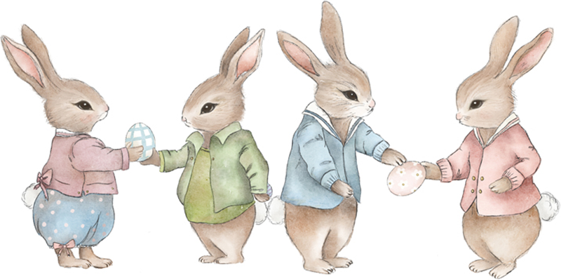 wall-art-print-canvas-poster-framed-Bunnies , By Leah Straatsma-1