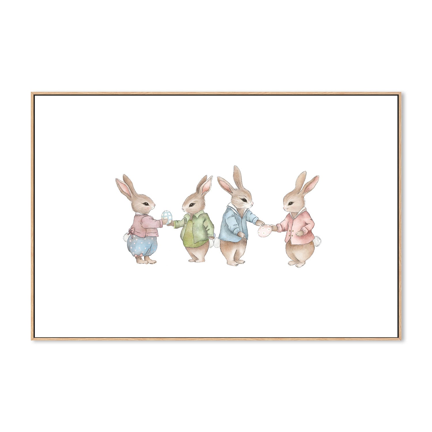 wall-art-print-canvas-poster-framed-Bunnies , By Leah Straatsma-4