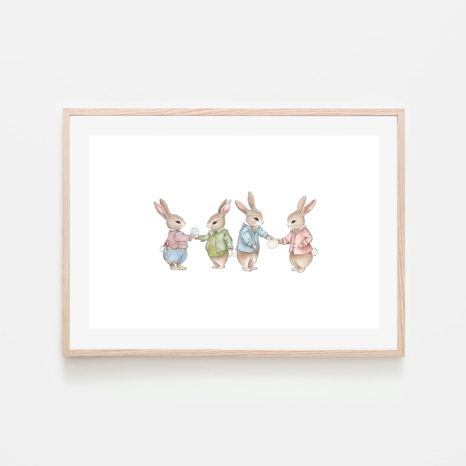 wall-art-print-canvas-poster-framed-Bunnies , By Leah Straatsma-6