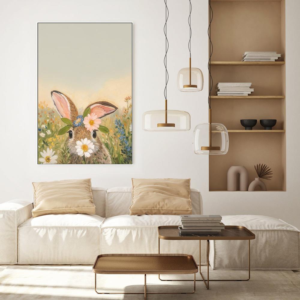 wall-art-print-canvas-poster-framed-Bunny in Flowers, Style B , By Lady Hana-7