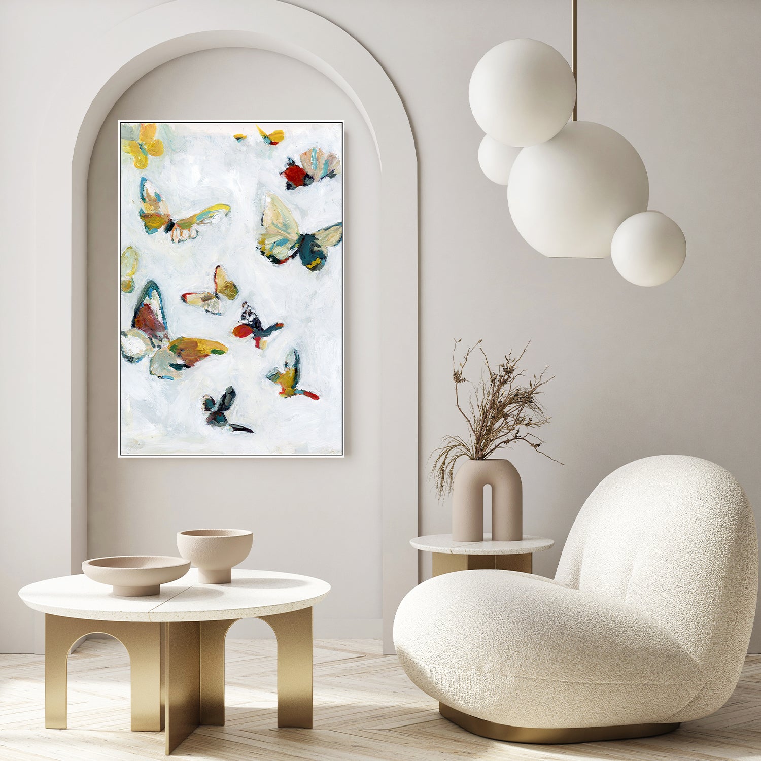 wall-art-print-canvas-poster-framed-Butterflies in Love-9