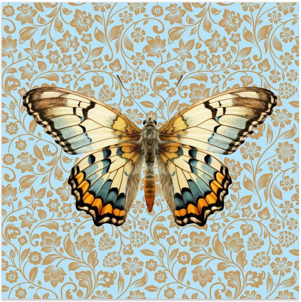 wall-art-print-canvas-poster-framed-Butterfly Gold , By Sue Skellern-1