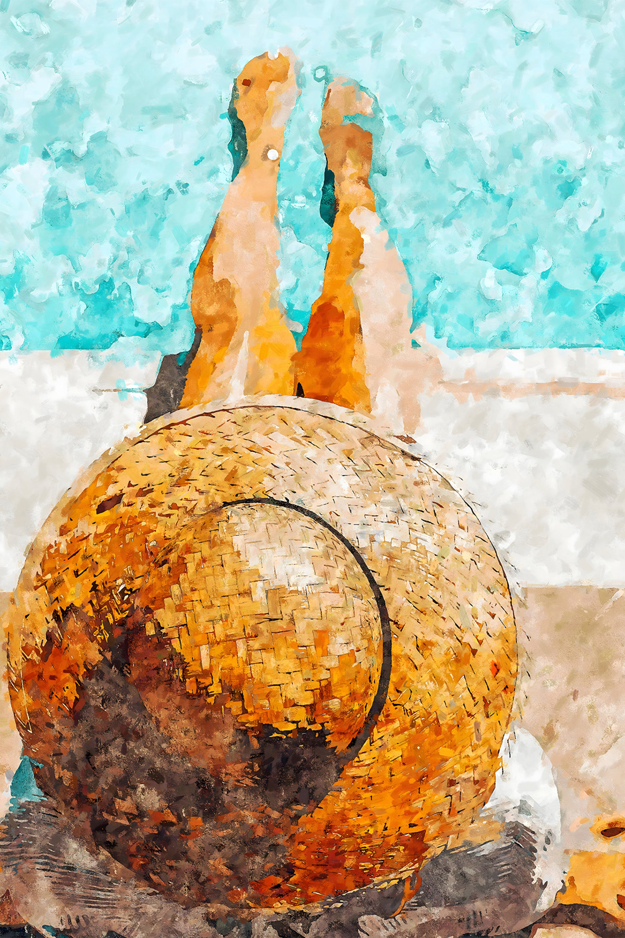 wall-art-print-canvas-poster-framed-By the Pool All Day-1