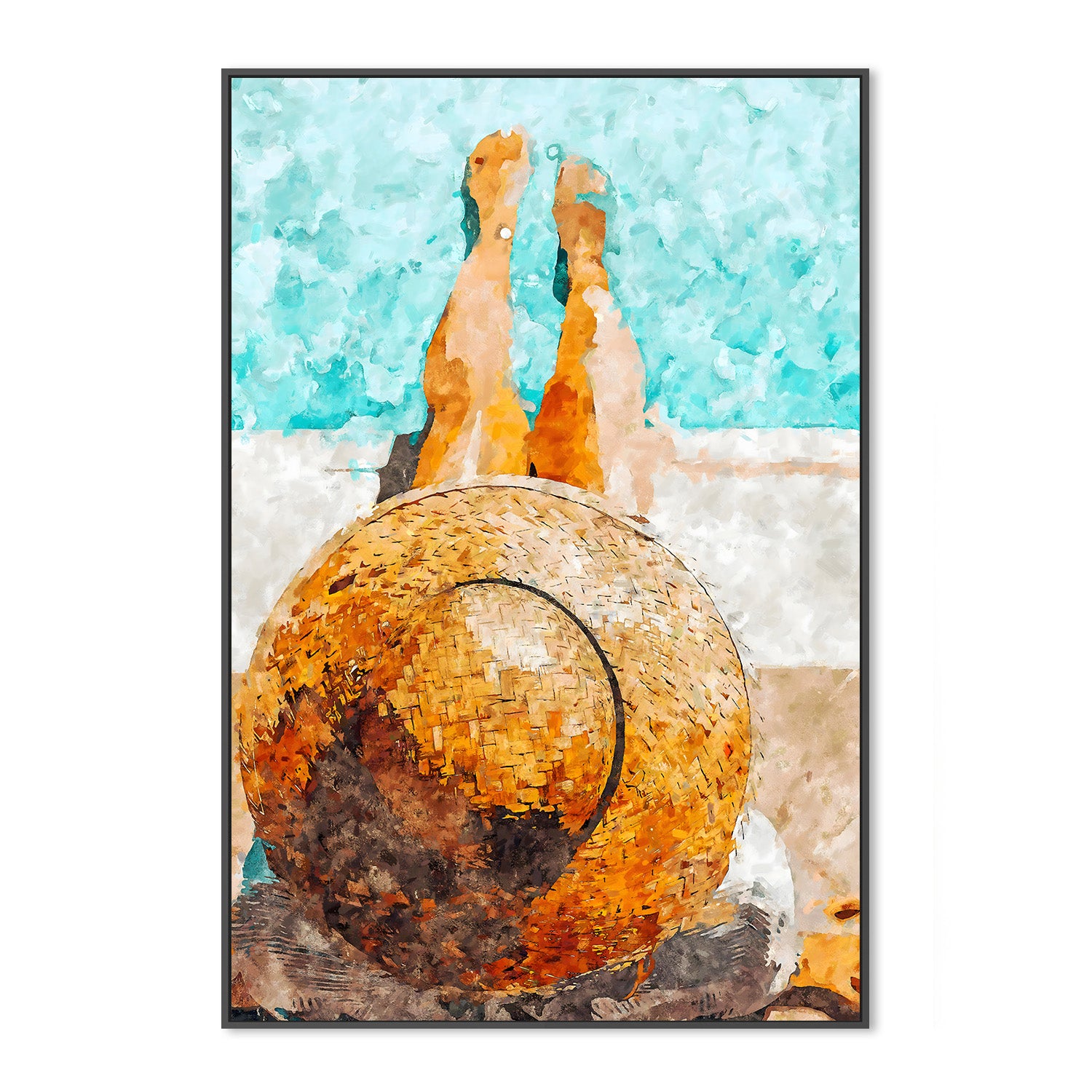 wall-art-print-canvas-poster-framed-By the Pool All Day-3