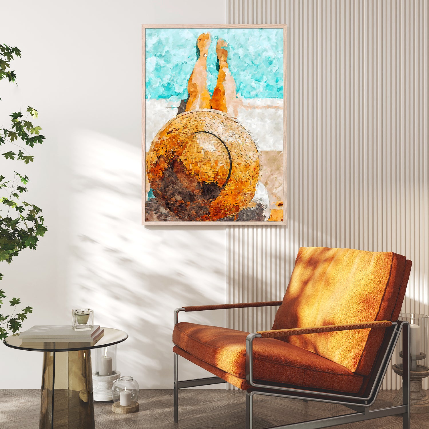 wall-art-print-canvas-poster-framed-By the Pool All Day-9