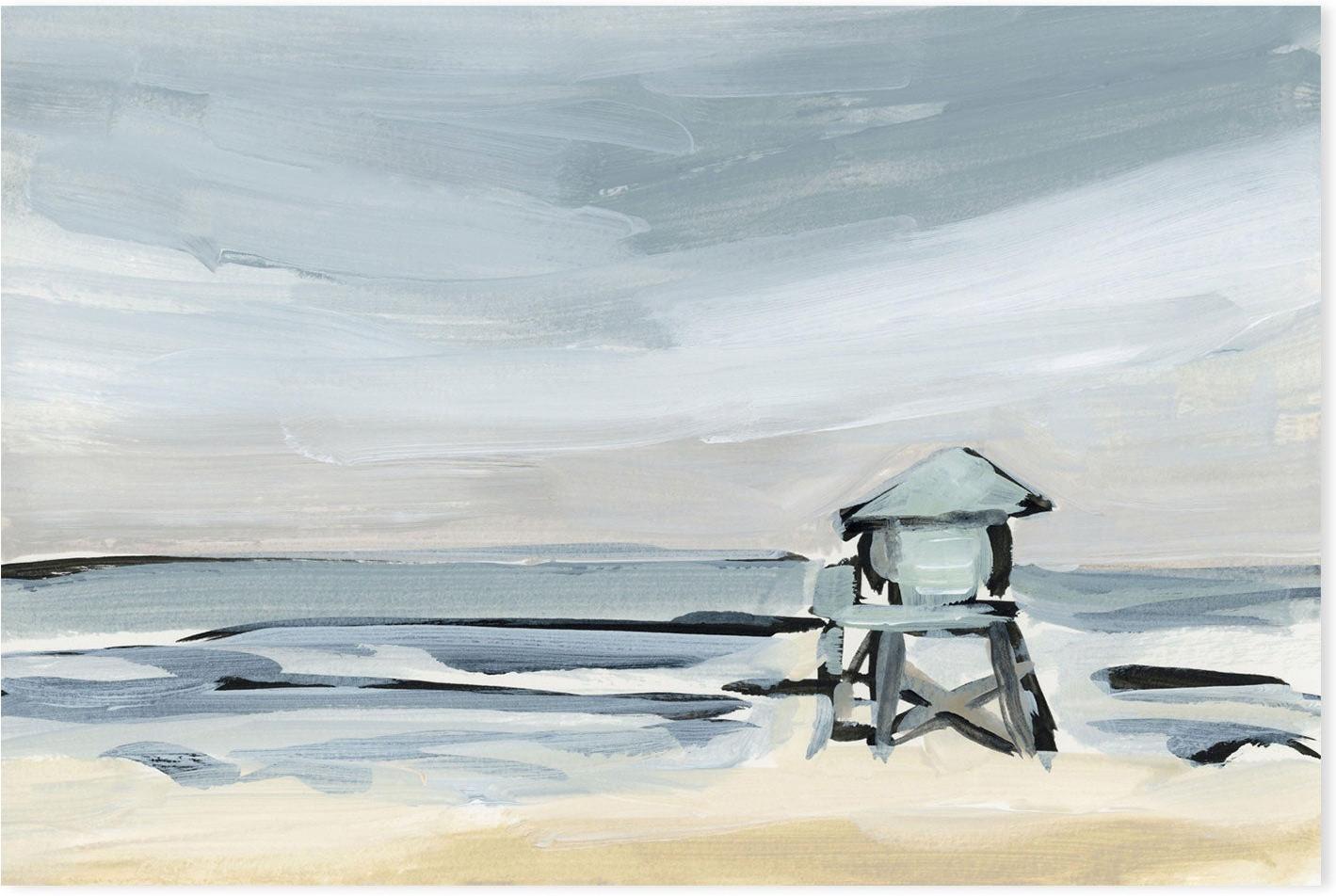wall-art-print-canvas-poster-framed-By The Sea, Style I-by-Emily Wood-Gioia Wall Art