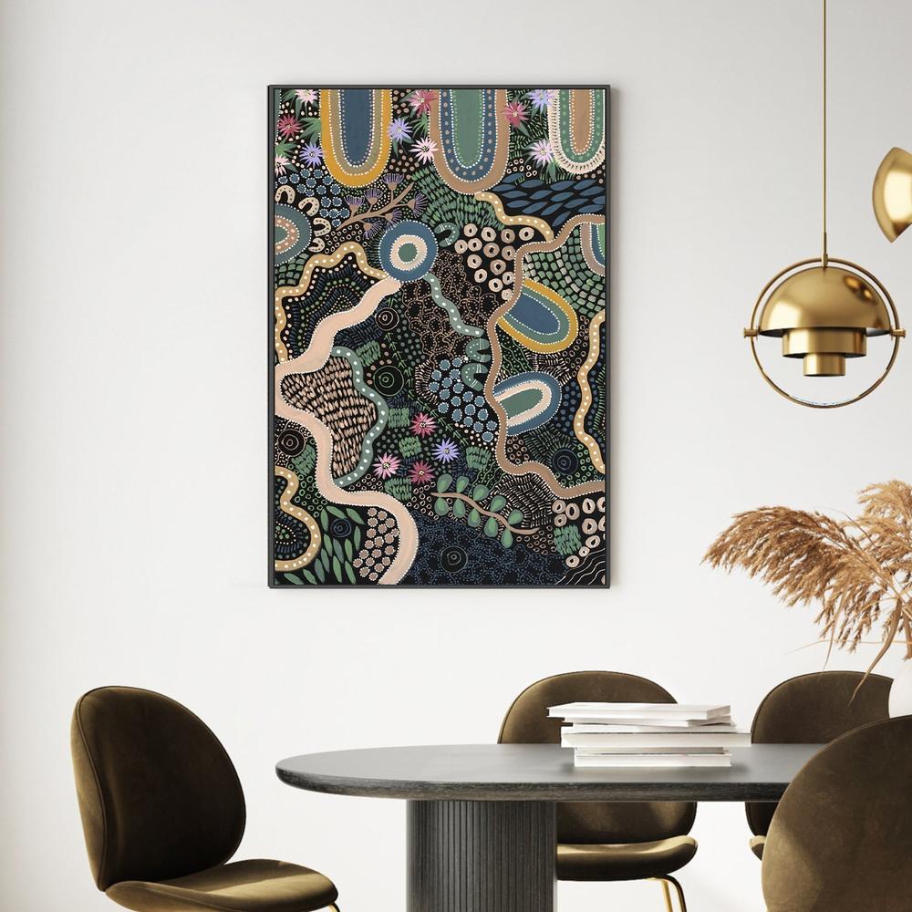 wall-art-print-canvas-poster-framed-By The Waterhole , By Caitlyn Davies-2
