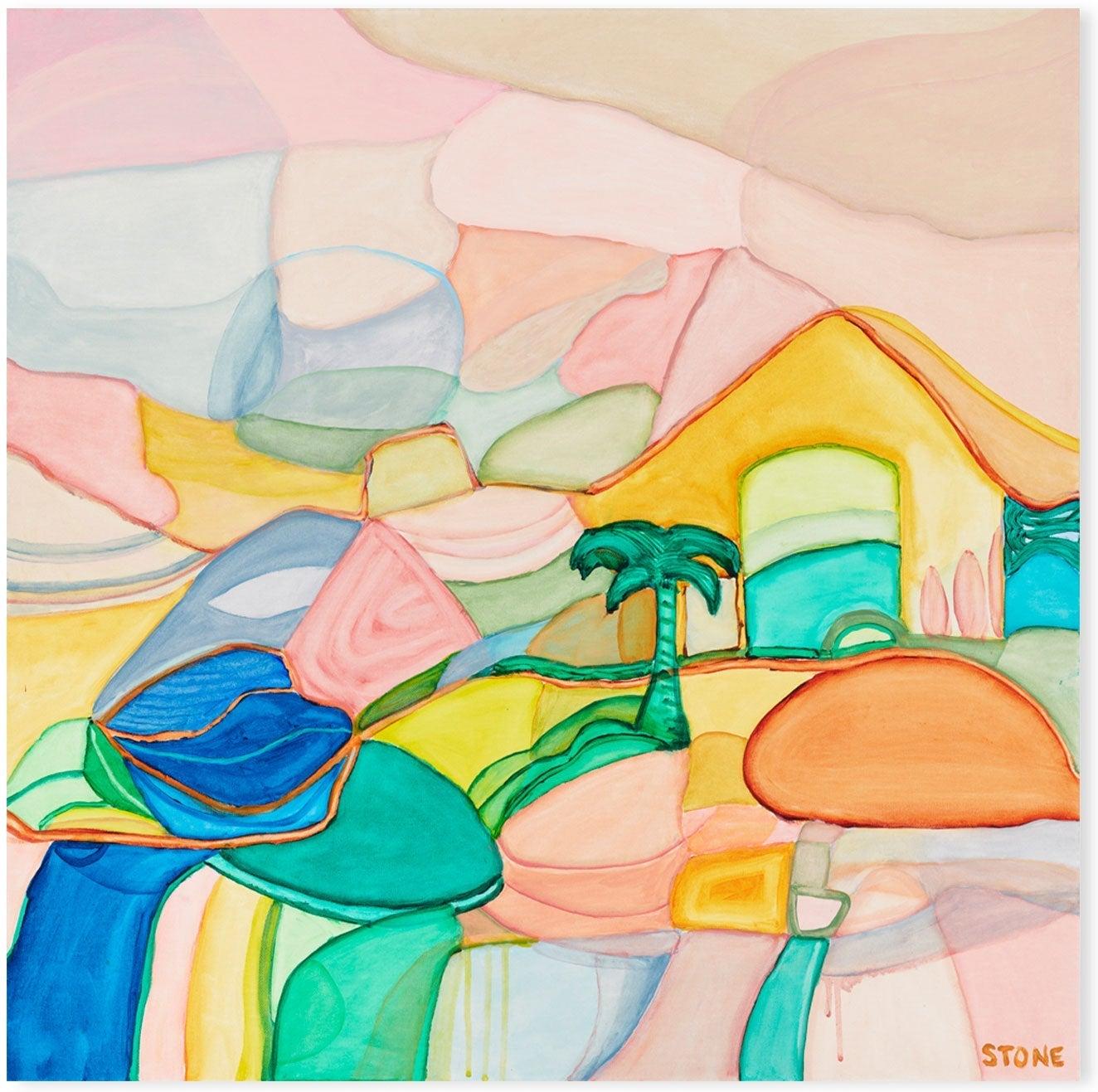wall-art-print-canvas-poster-framed-Byron Palm , By Belinda Stone-GIOIA-WALL-ART