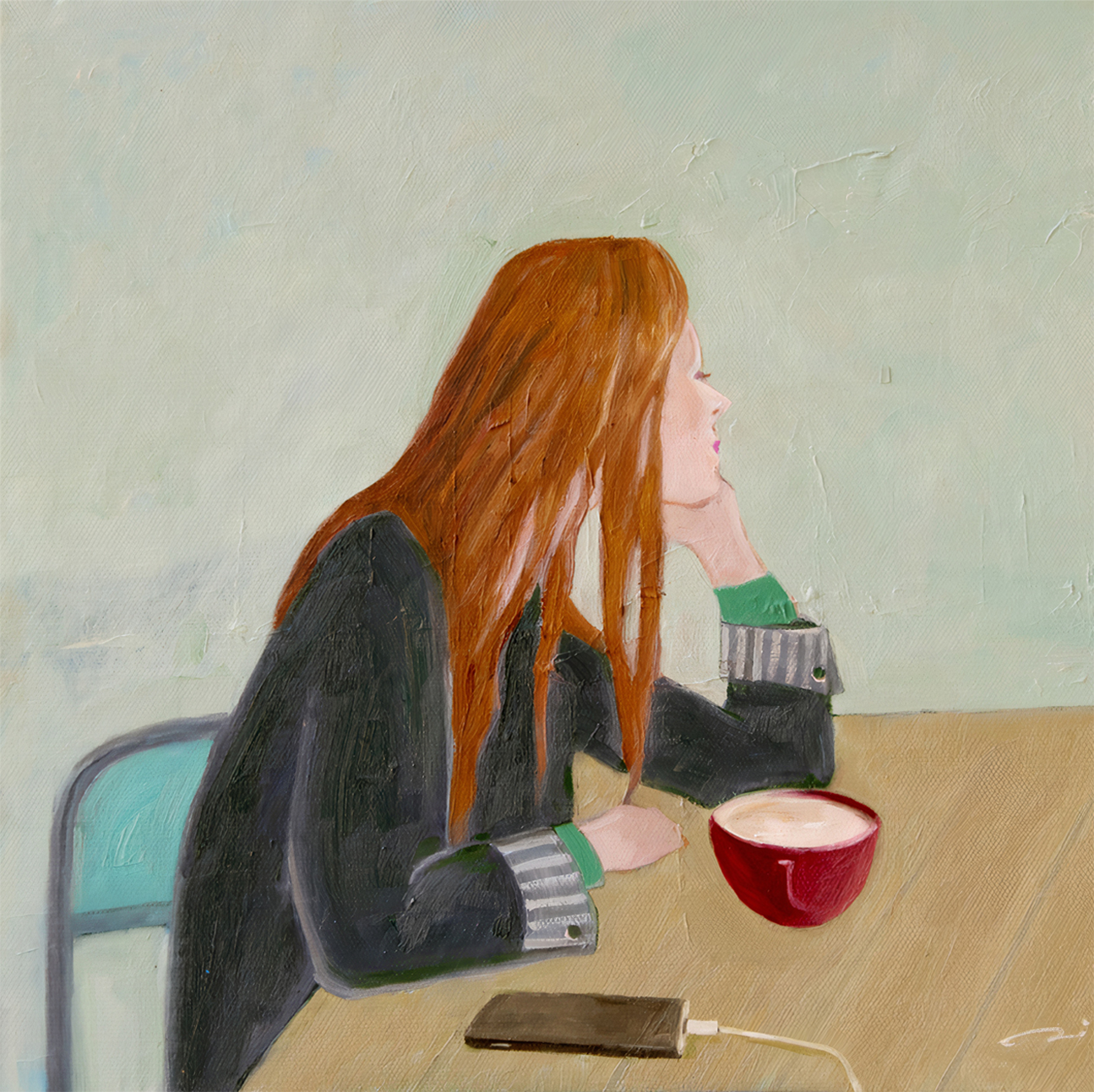 wall-art-print-canvas-poster-framed-Cafe , By Li Lee-Archer-1
