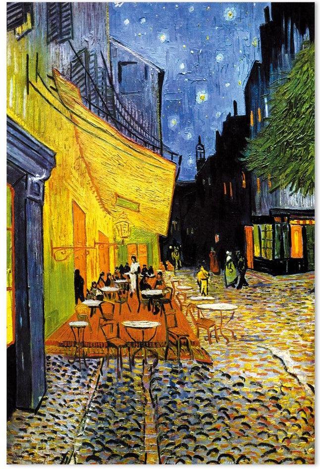 wall-art-print-canvas-poster-framed-Café Terrace At Night, By Van Gogh-by-Gioia Wall Art-Gioia Wall Art