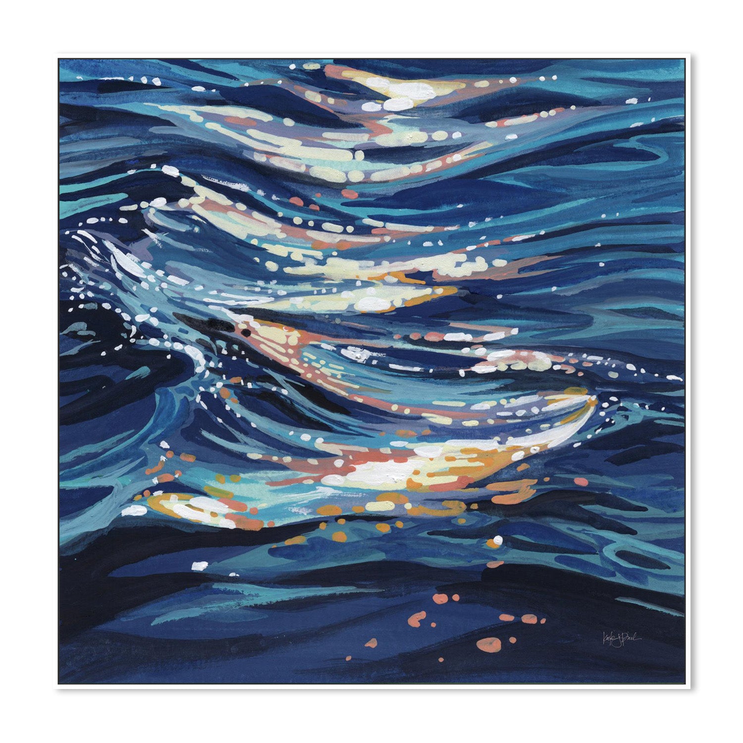 wall-art-print-canvas-poster-framed-Calm Ocean Water-5
