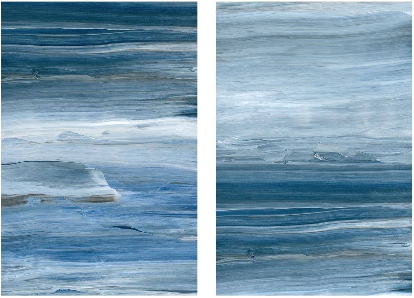 wall-art-print-canvas-poster-framed-Calm Seas, Style A & B, Set Of 2 , By Cathy Anderson , By Cathy Anderson-1