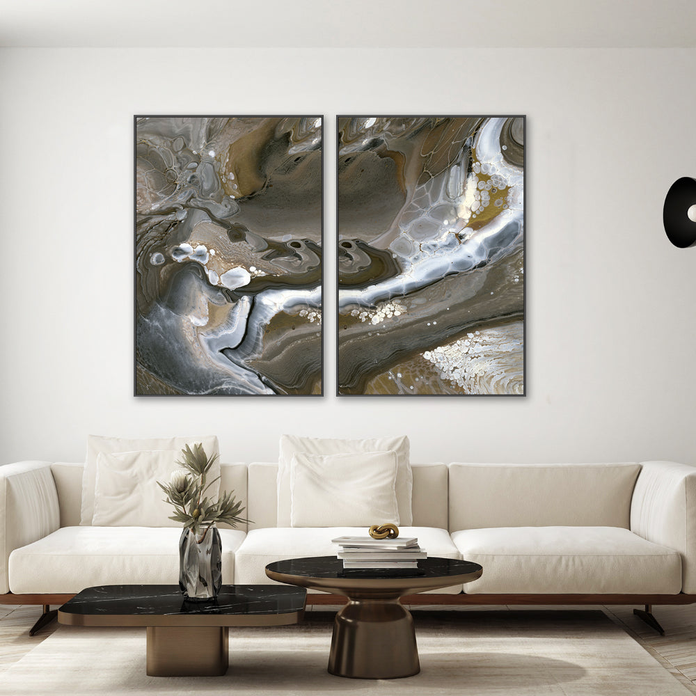 wall-art-print-canvas-poster-framed-Calm Seas, Style A & B, Set Of 2 , By Cathy Anderson , By Cathy Anderson-2