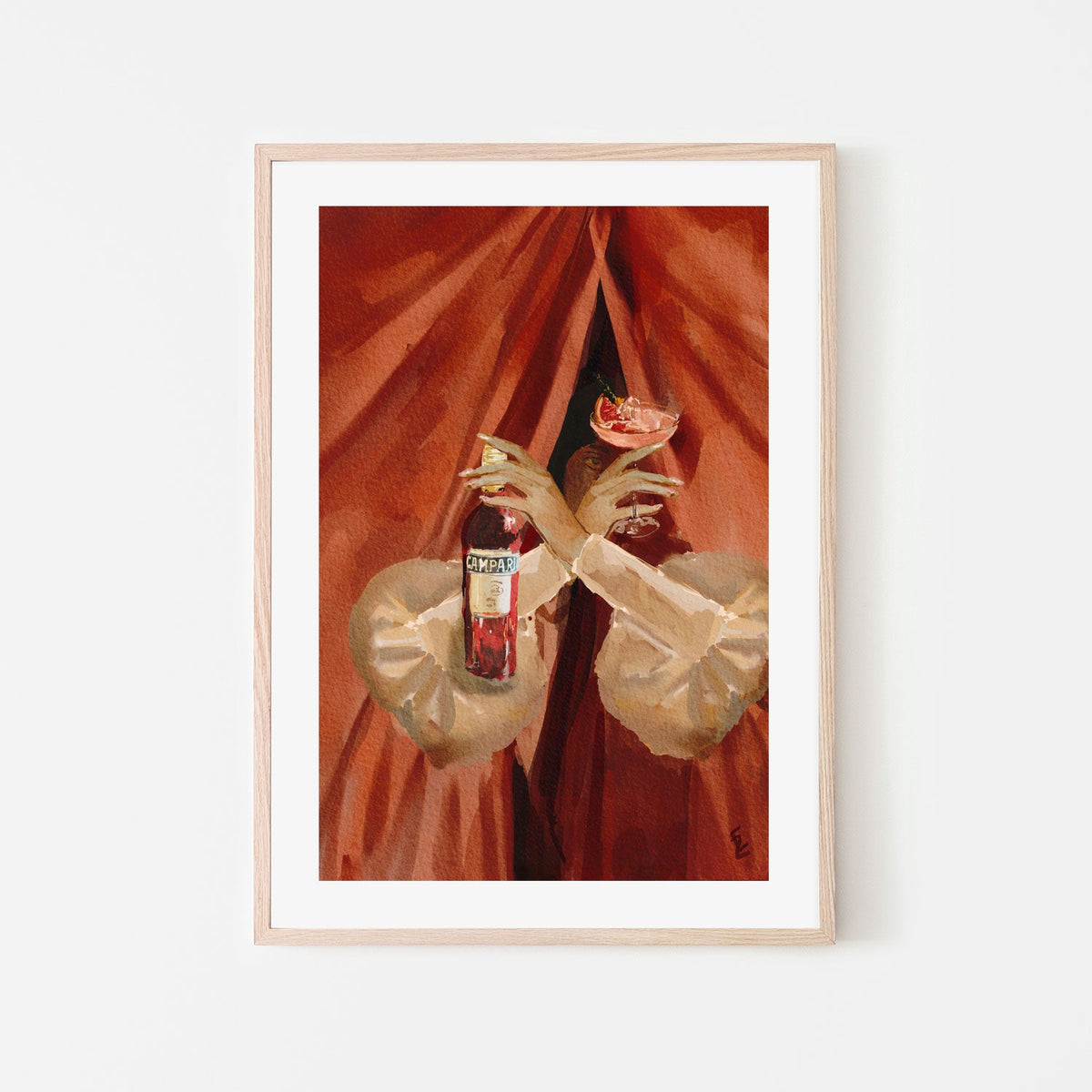 wall-art-print-canvas-poster-framed-Campari Lady , By Ekaterina Zagorska-6