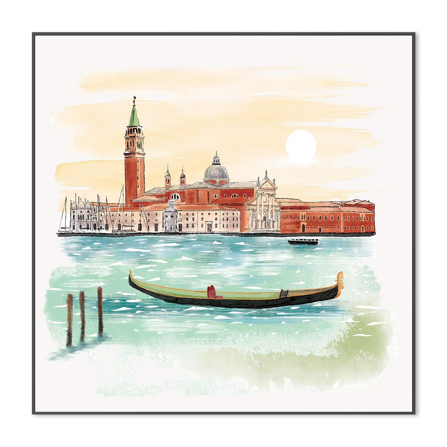 wall-art-print-canvas-poster-framed-Canal Serenade-3