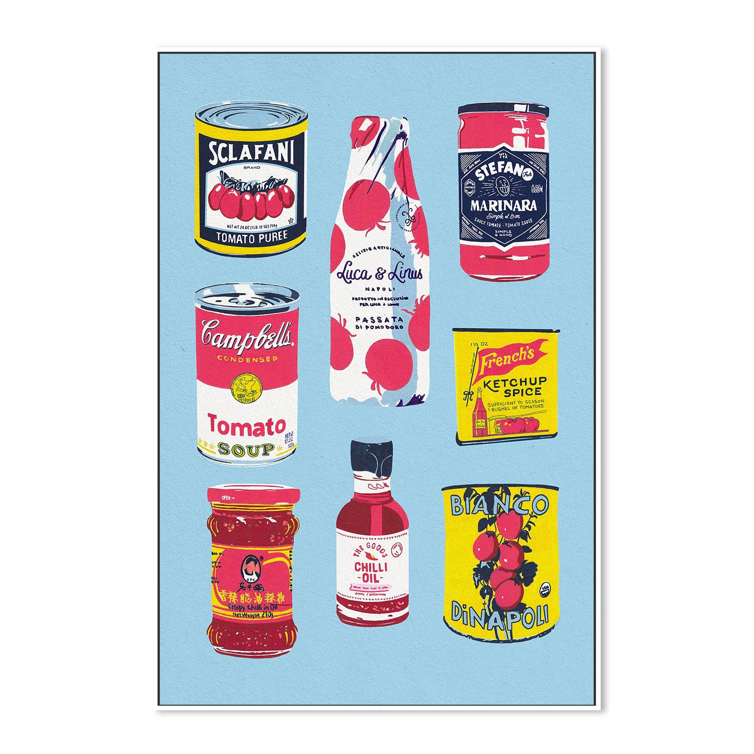 wall-art-print-canvas-poster-framed-Canned Tomatoes-5