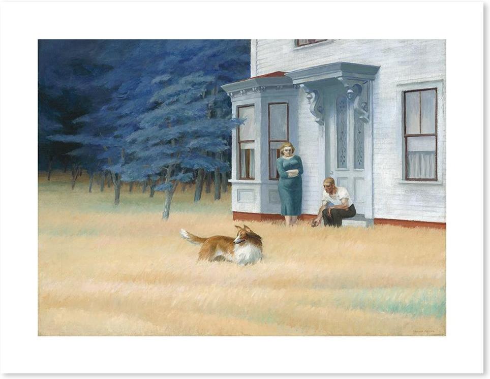 wall-art-print-canvas-poster-framed-Cape Cod Evening, By Edward Hopper-by-Gioia Wall Art-Gioia Wall Art