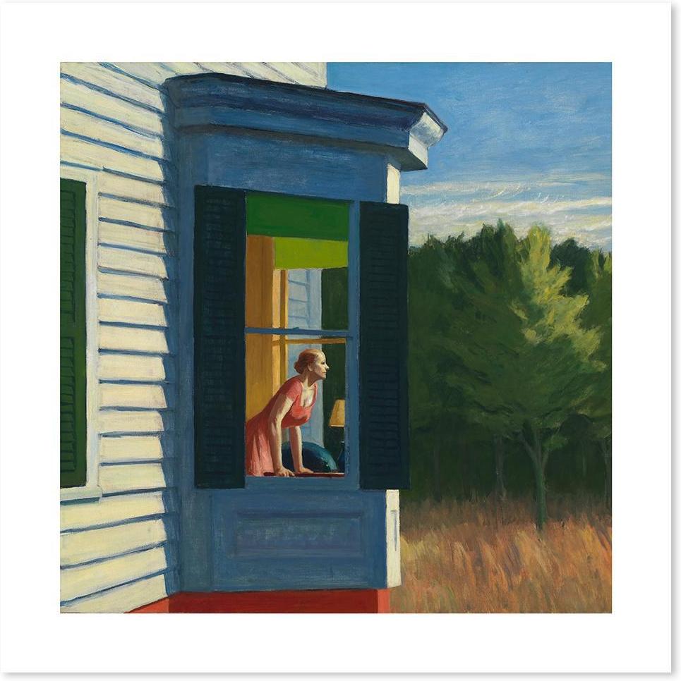 wall-art-print-canvas-poster-framed-Cape Cod Morning, By Edward Hopper-by-Gioia Wall Art-Gioia Wall Art