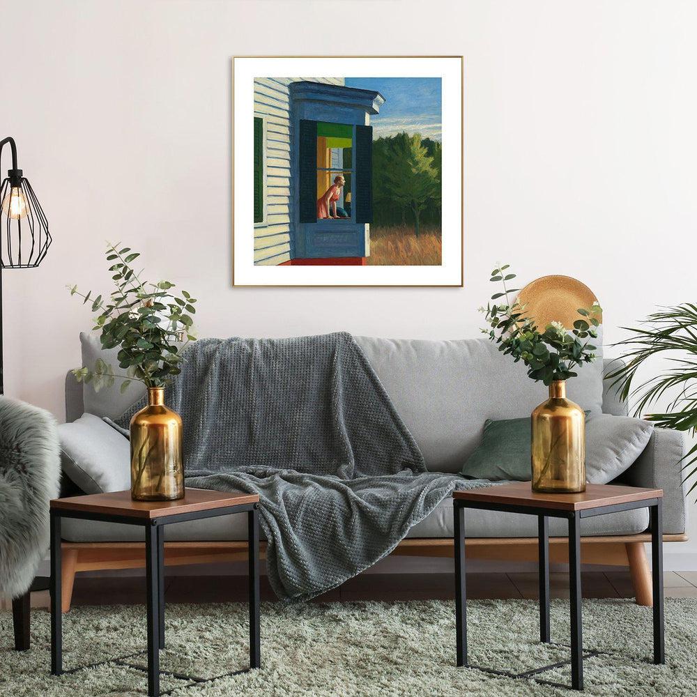 wall-art-print-canvas-poster-framed-Cape Cod Morning, By Edward Hopper-by-Gioia Wall Art-Gioia Wall Art