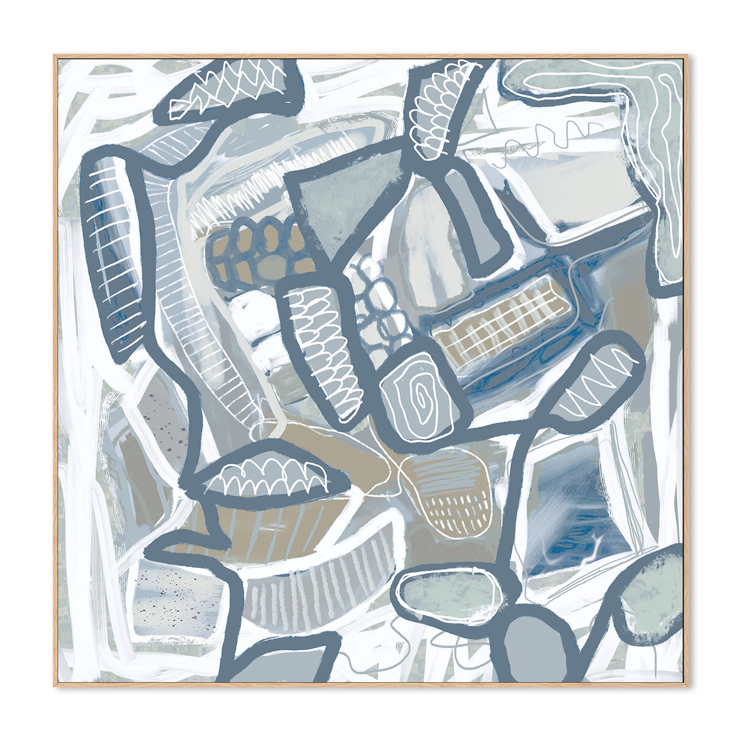 wall-art-print-canvas-poster-framed-Carnival, Pastel Blue-4