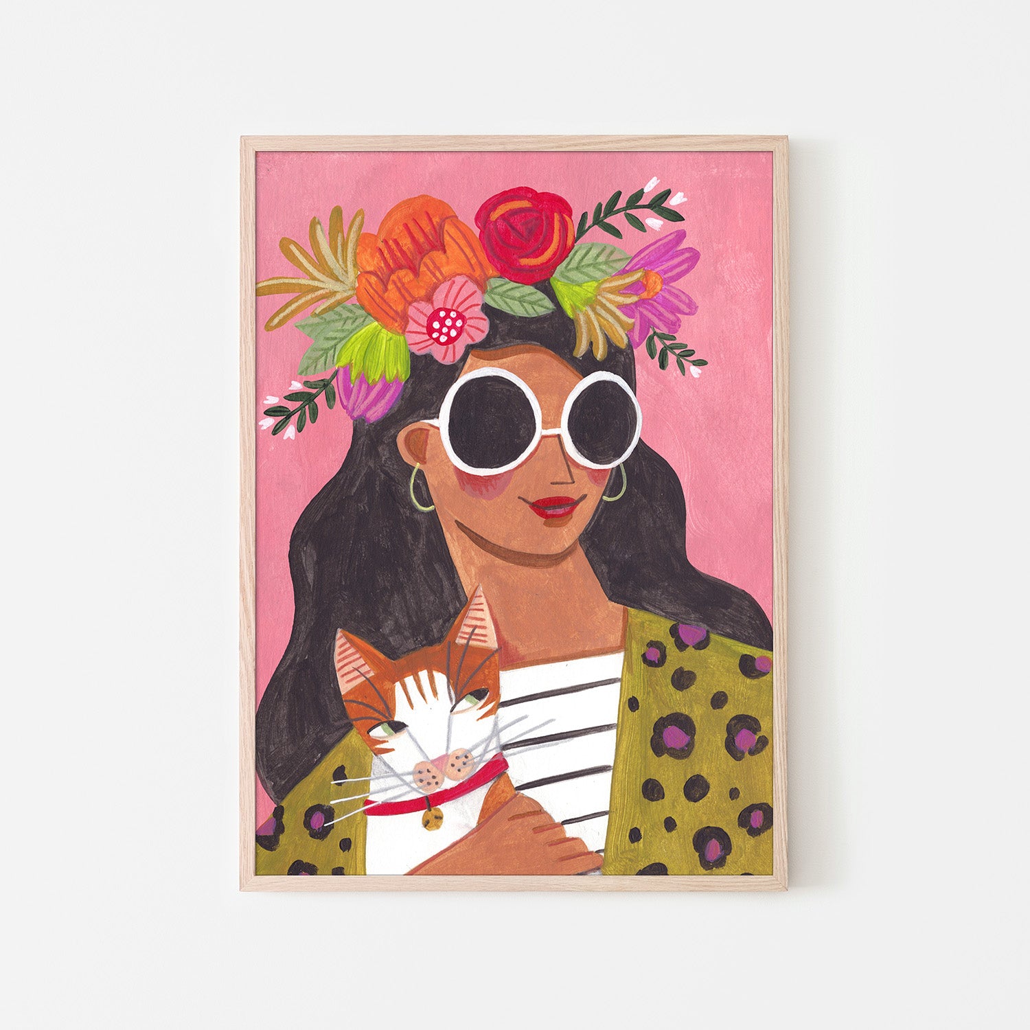 wall-art-print-canvas-poster-framed-Cat Lady-6