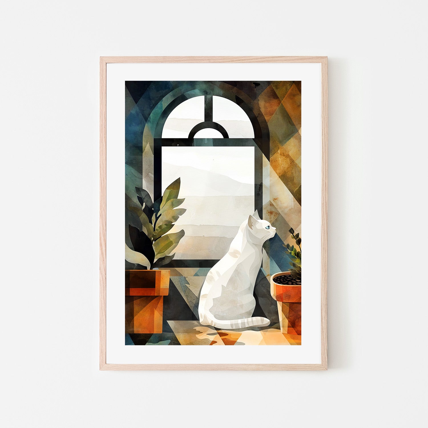 wall-art-print-canvas-poster-framed-Cat's life 6-6