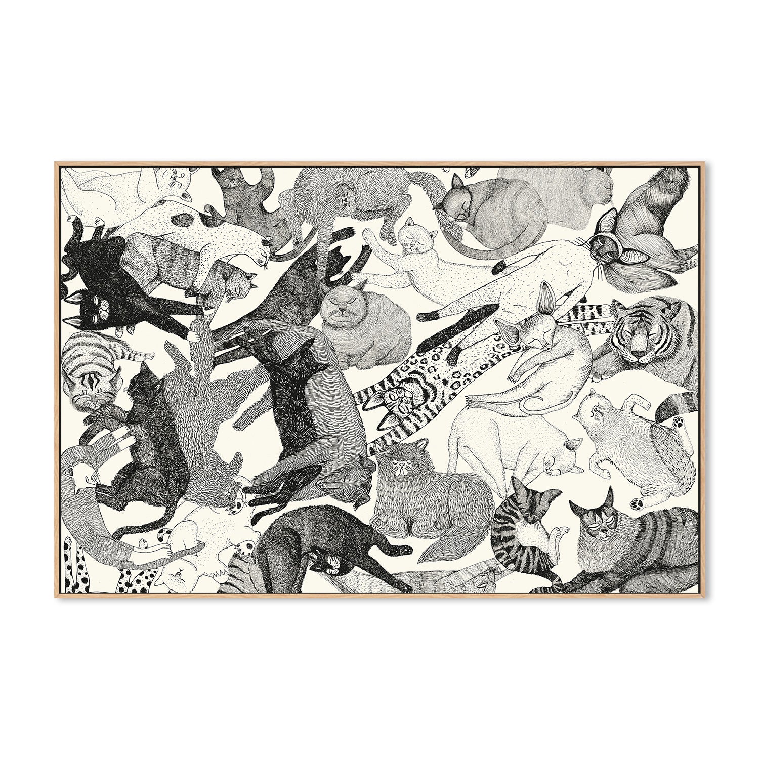 wall-art-print-canvas-poster-framed-Cats-4