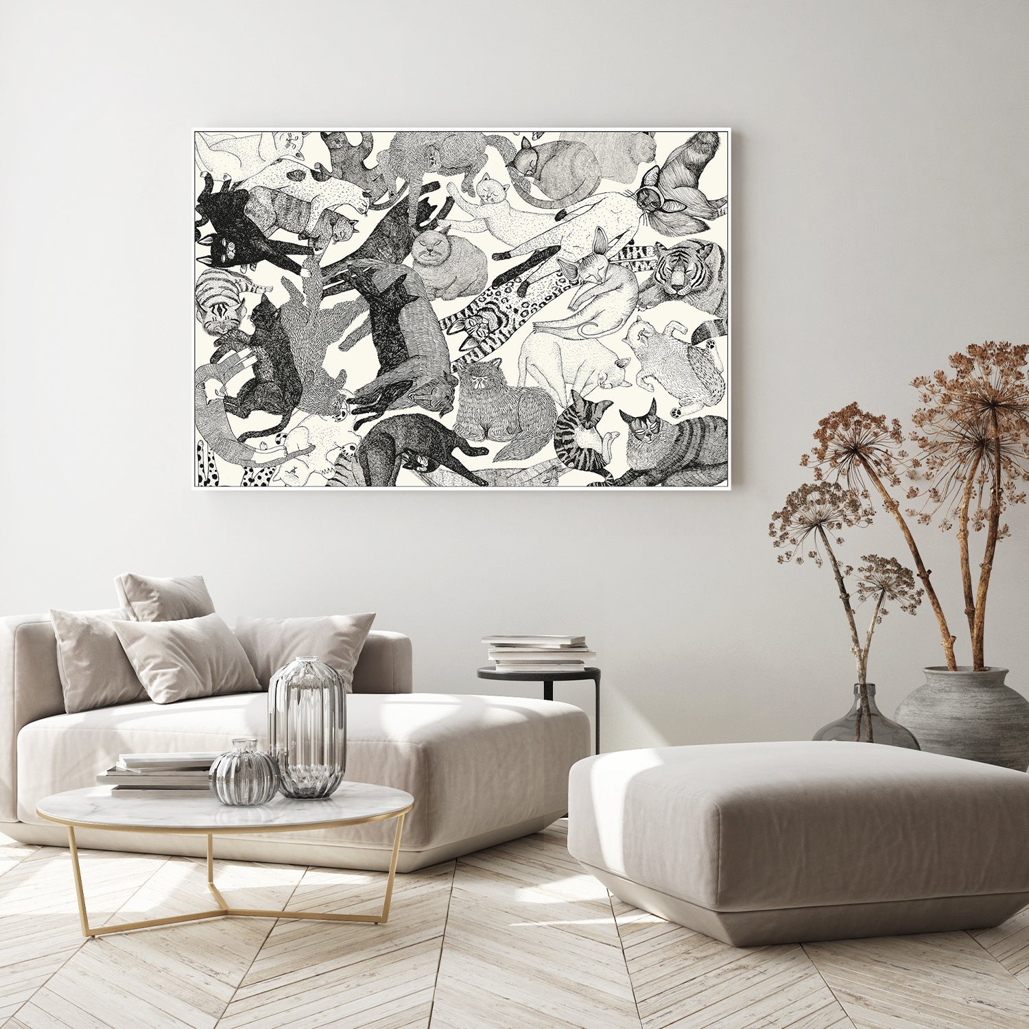 wall-art-print-canvas-poster-framed-Cats-7