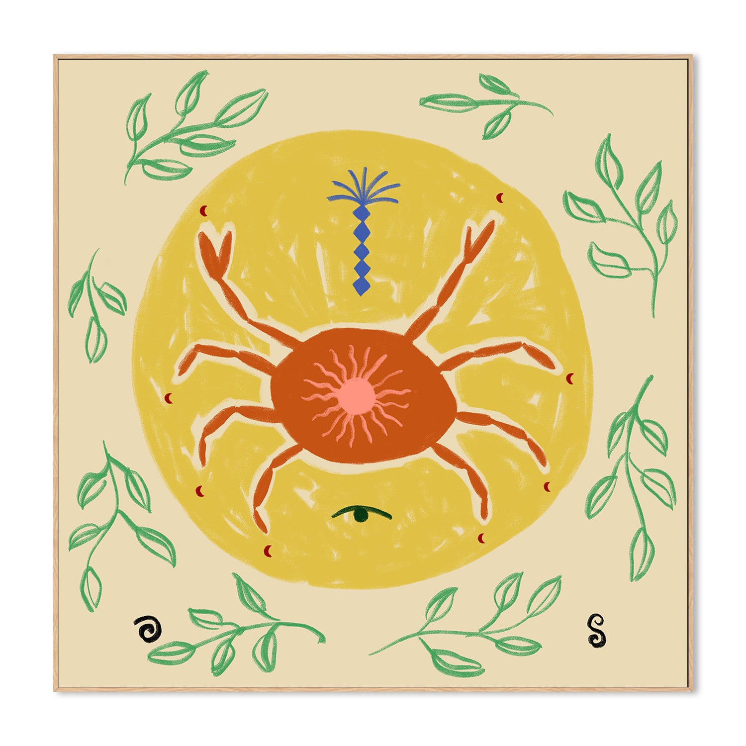 wall-art-print-canvas-poster-framed-Celestial Crab Dance-4