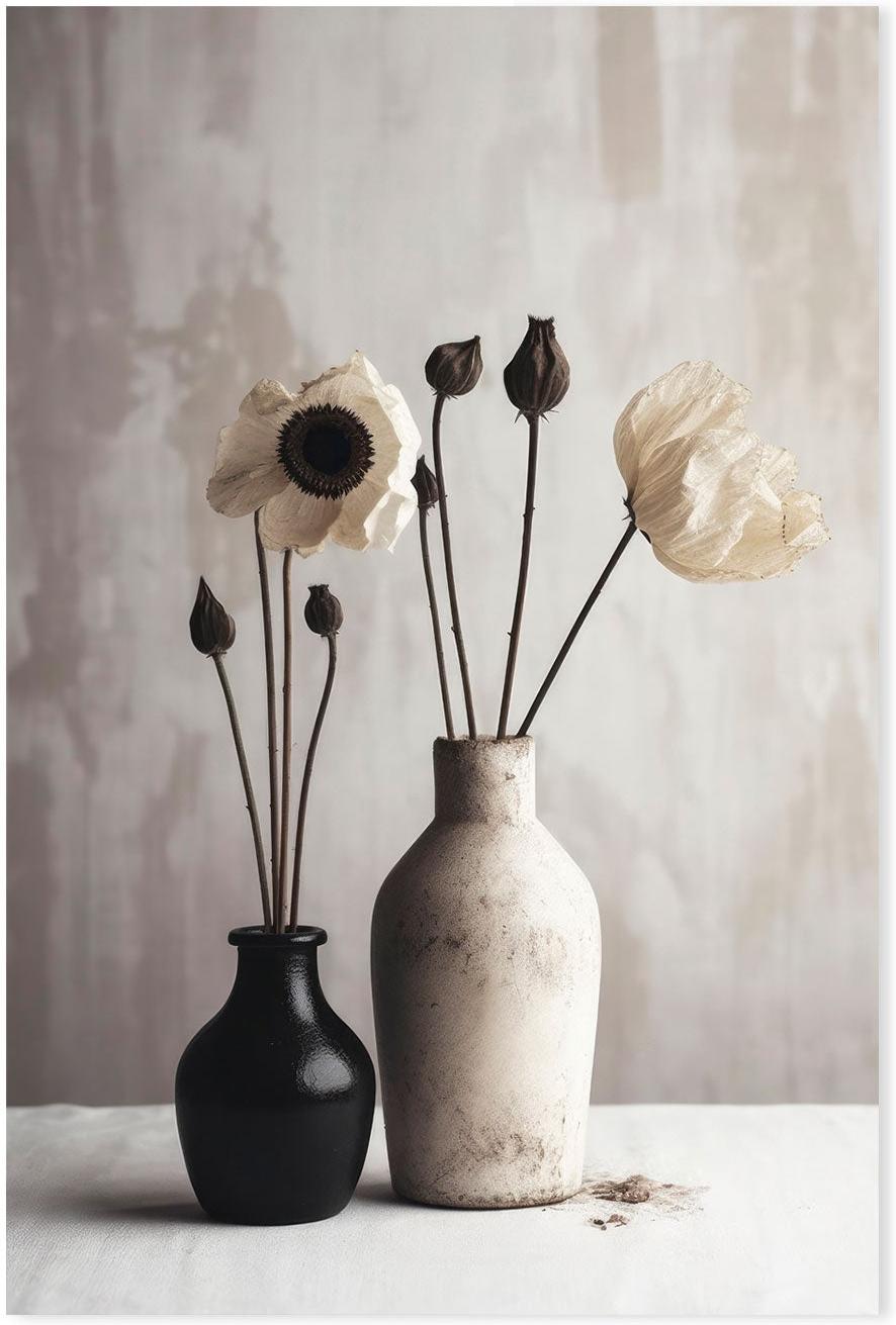 wall-art-print-canvas-poster-framed-Ceramic Vases, Style B , By Treechild-GIOIA-WALL-ART